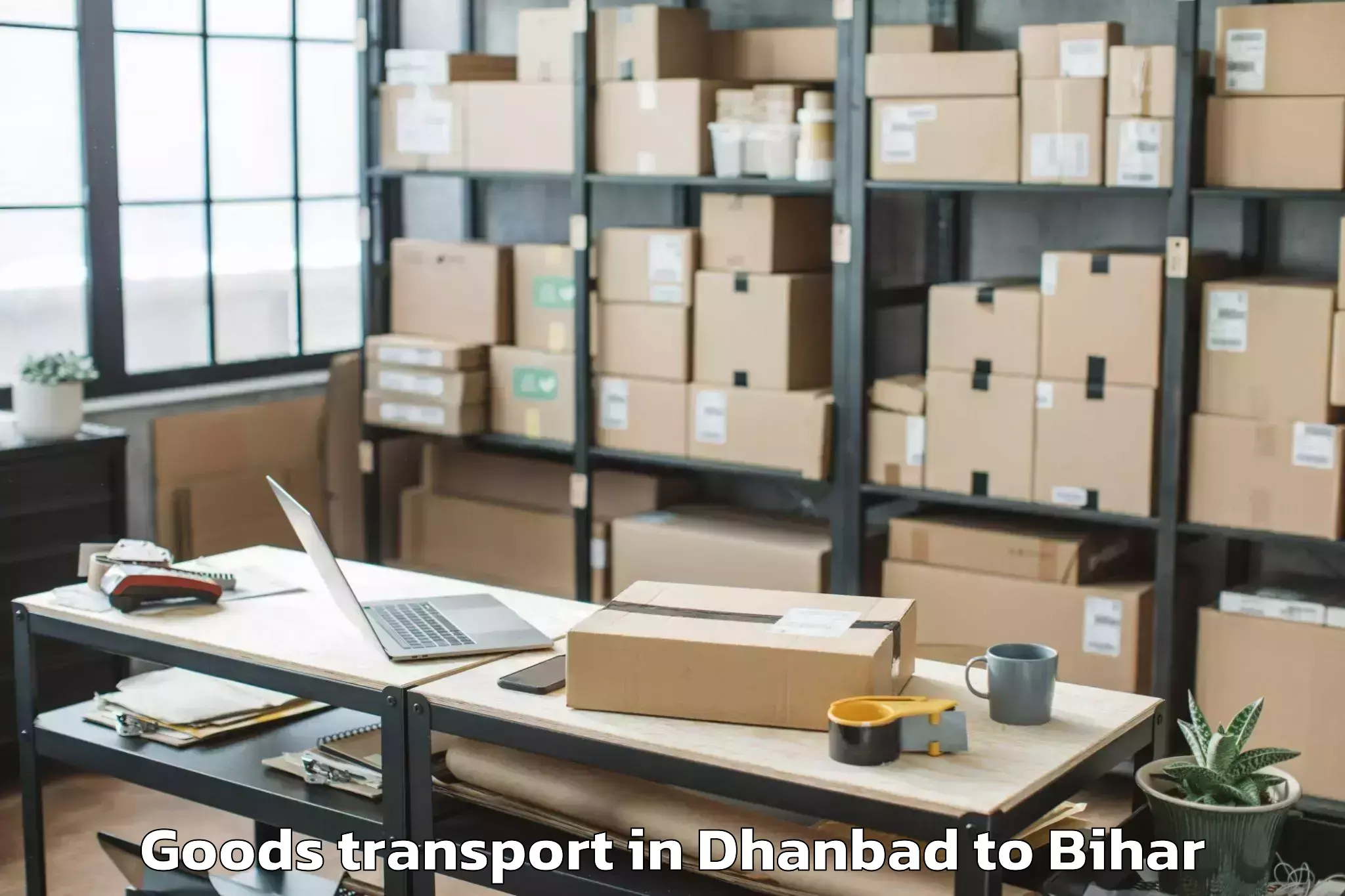 Professional Dhanbad to Jamalpur Goods Transport